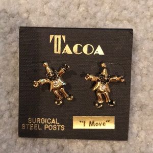 Tacoa clown earrings